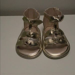 Gold baby girl sandal